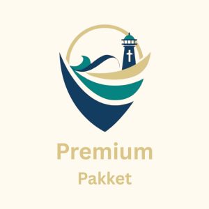 Ooskusgids Premium lidmaatskap-pakket met logo en goue agtergrond.